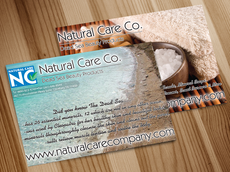PRINT DESIGN - Natural Care Co Postcard